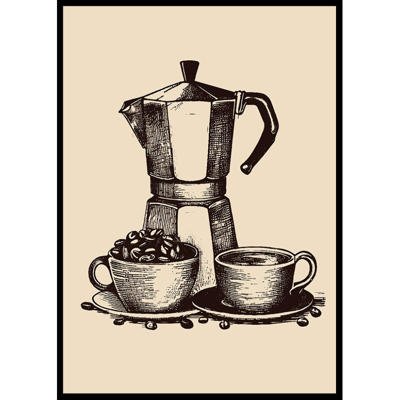 Poster Gallerix Old Italian Coffee Maker