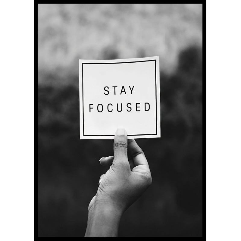 Poster Gallerix Stay Focused Note