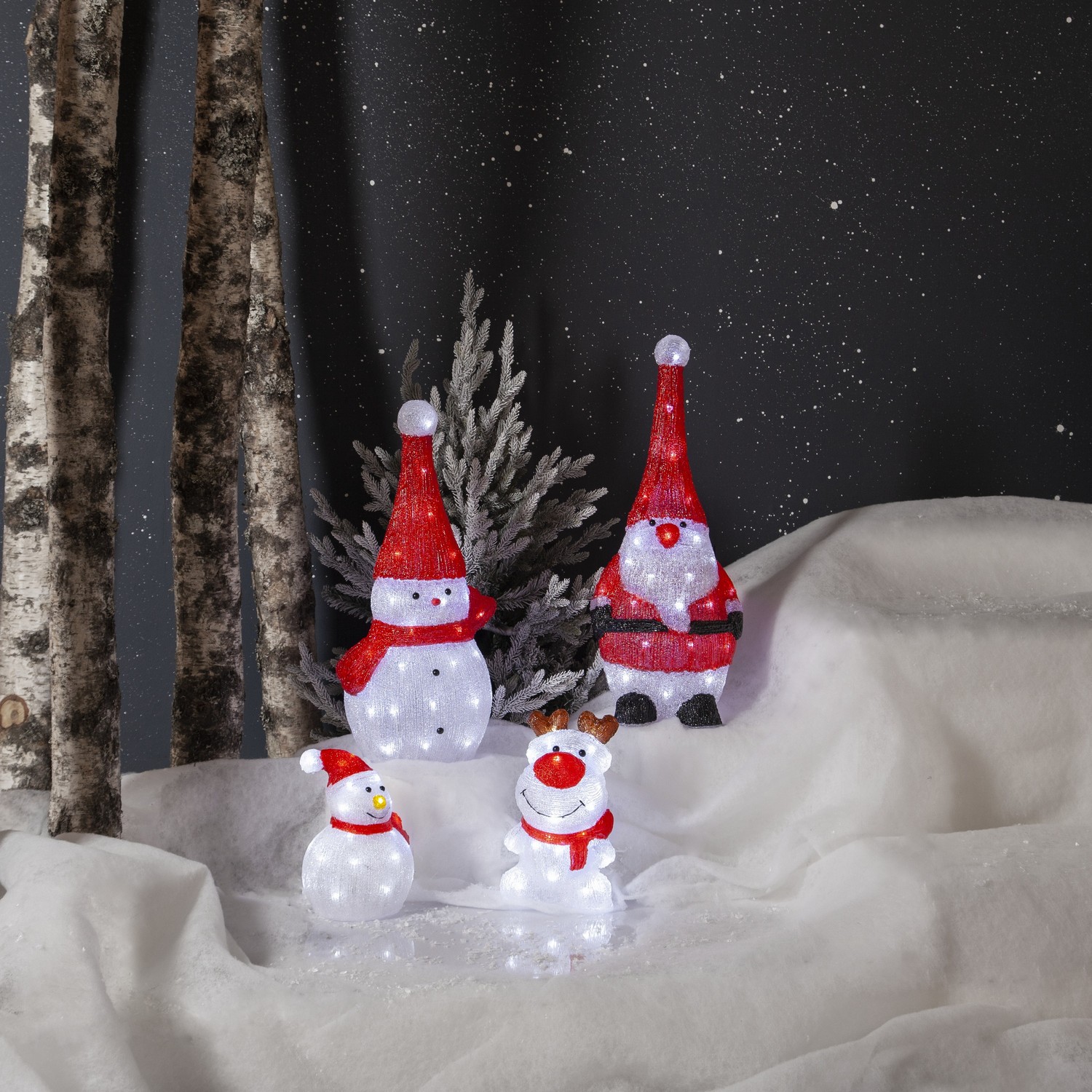 Dekorationsfigur Star Trading Crystalo Tomte