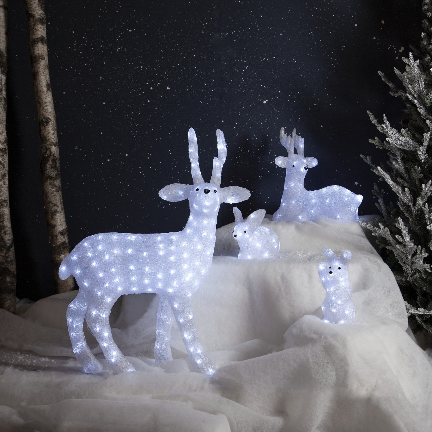 Dekorationsfigur Star Trading Crystalo Kanin Hej BO