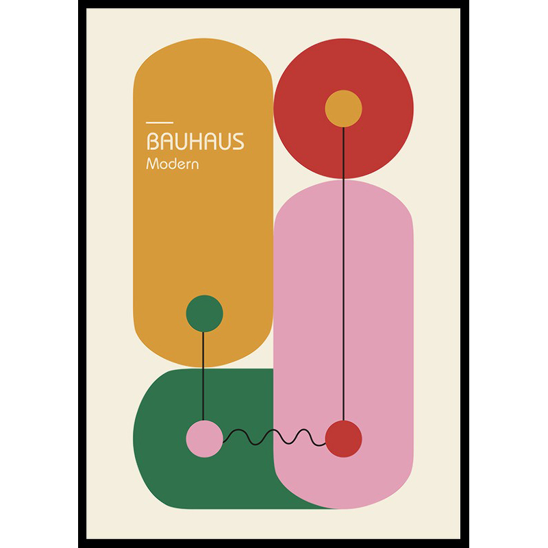 Poster Gallerix Bauhaus Modern Bricks