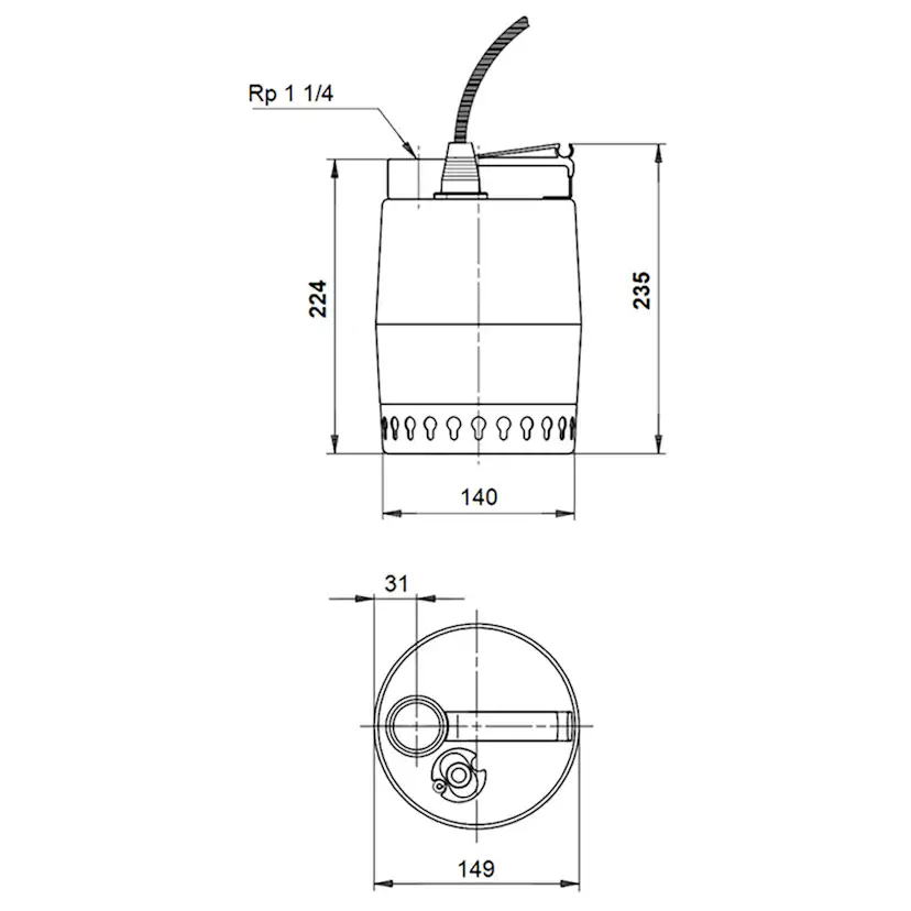 Grundvattenspump Grundfos Unilift KP.350.M.1