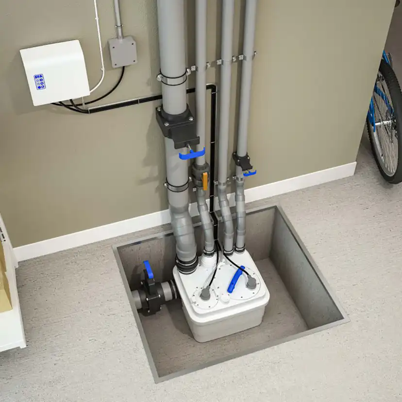 Pumpstation Saniflo Sanicubic 1 WP För Mindre Hushåll