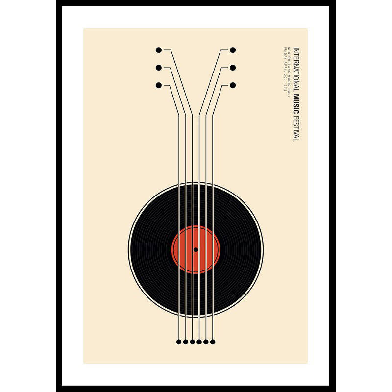Poster Gallerix Vinyl Guitarr Music