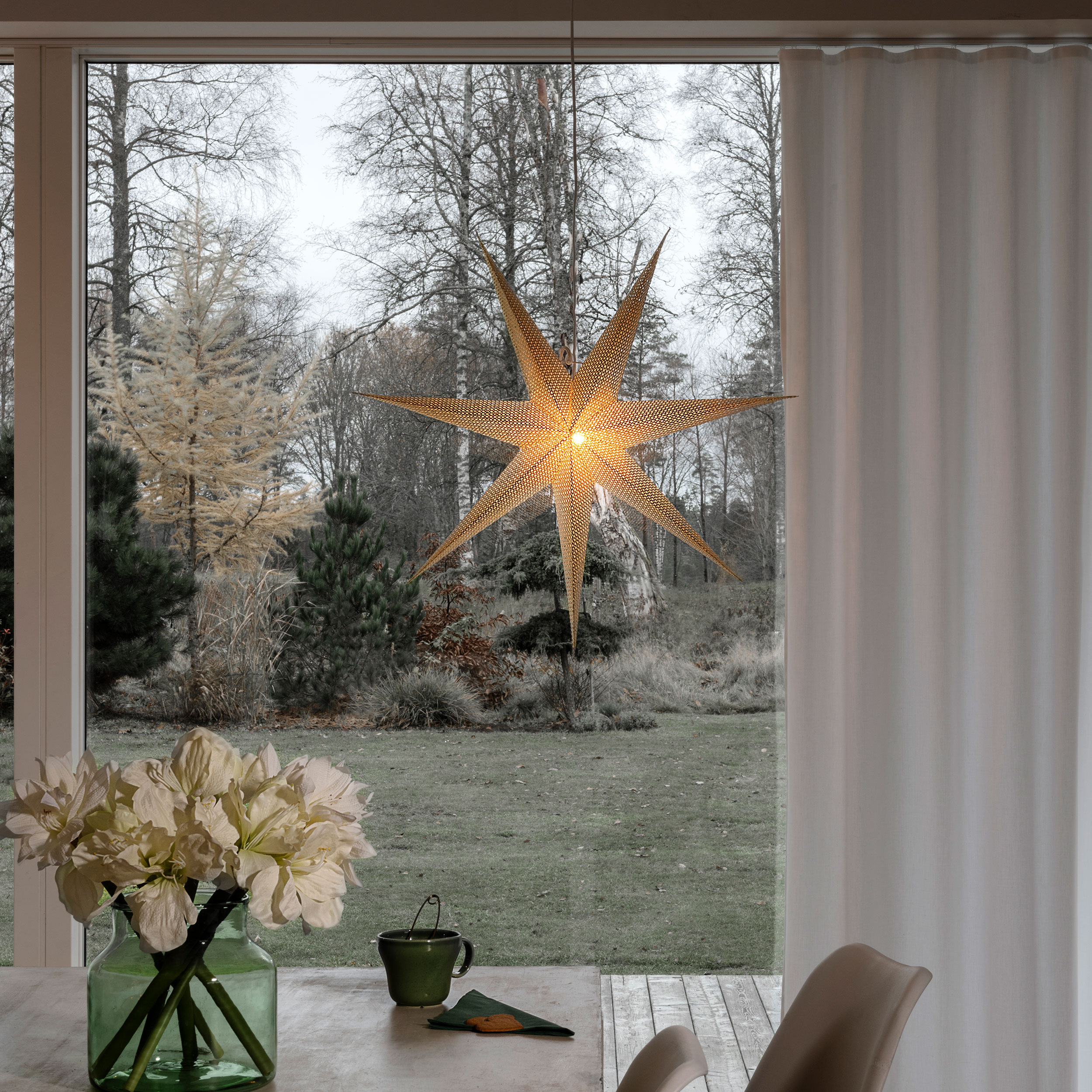 Adventsstjärna Gnosjö Konstsmide 7-uddig 78 cm