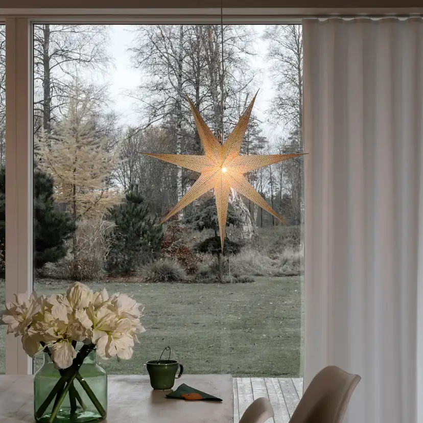 Adventsstjärna Gnosjö Konstsmide 7-uddig 78 cm