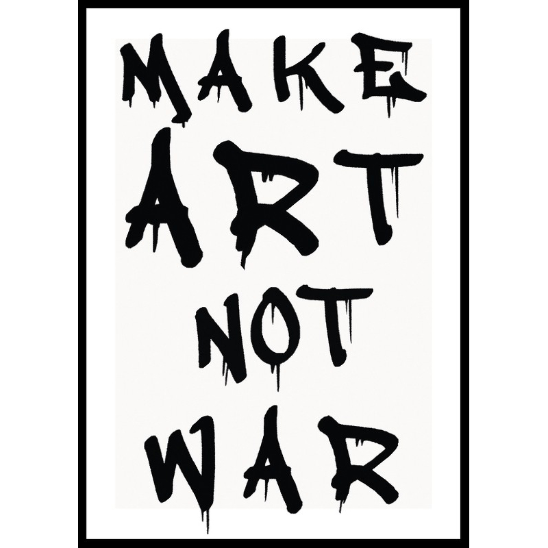 Poster Gallerix Make Art Not War