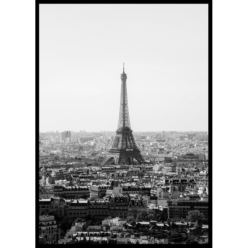 Poster Gallerix La Torre Eiffel De Paris B&W