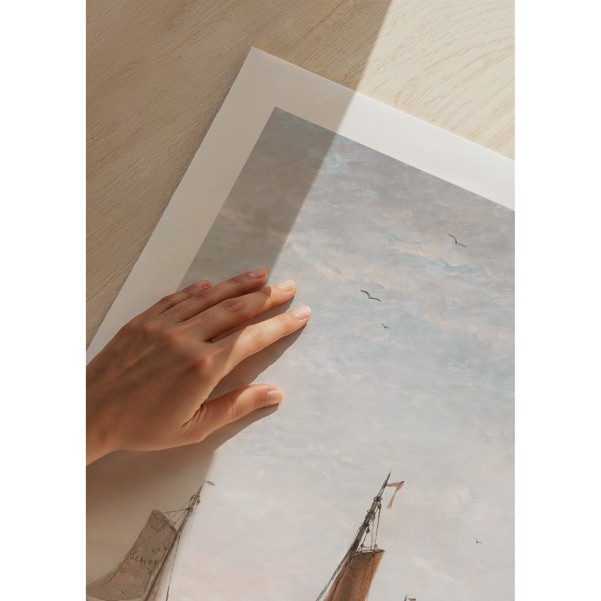 Poster Gallerix Scheveningse Bommen Voor Anker By Hendrik Willem Mesdag