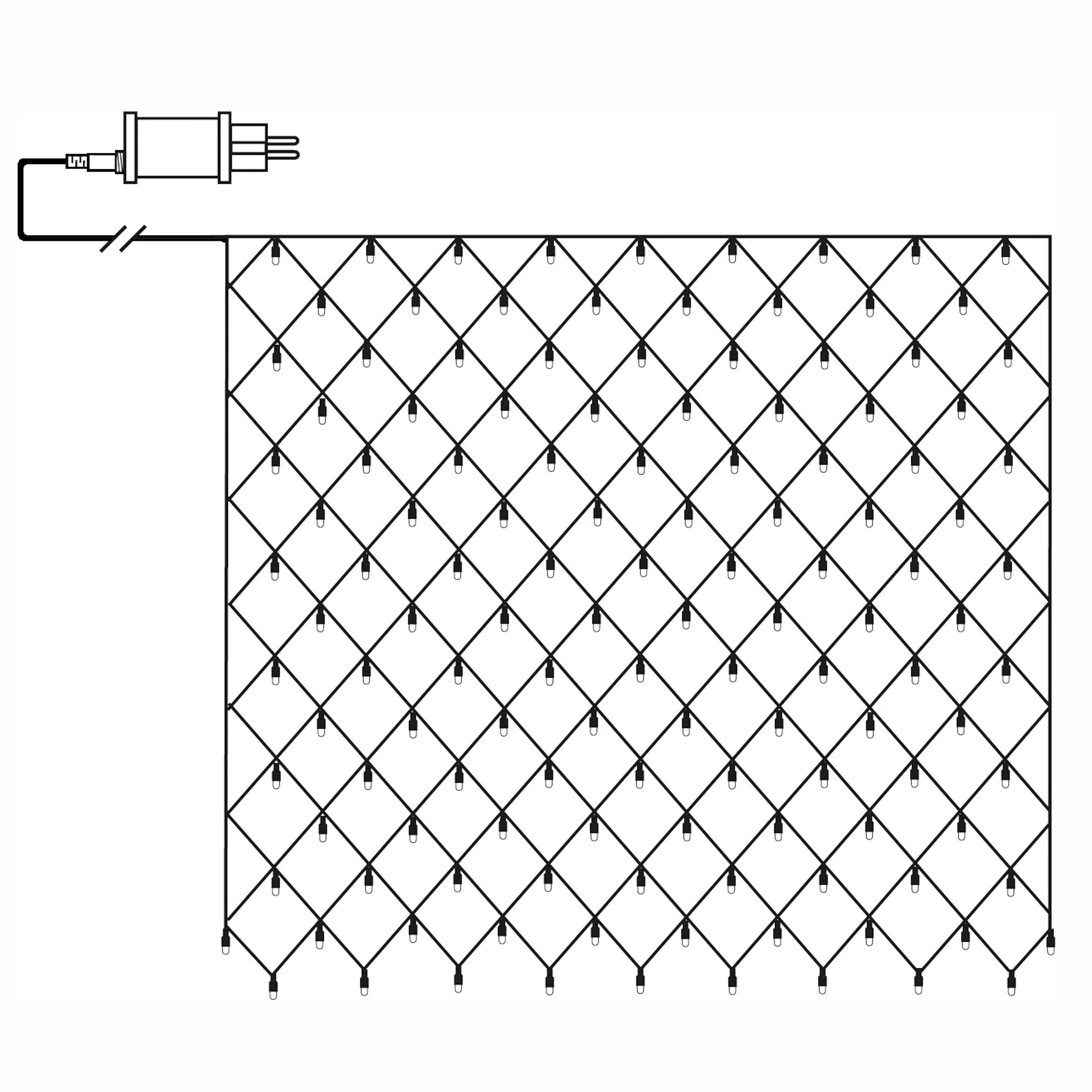 Ljusnät Star Trading Shiny Warm White
