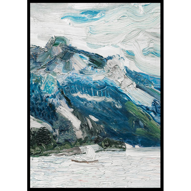 Poster Gallerix Lake Traun With Mountain Sleeping Greek Woman By Richard Gerstl