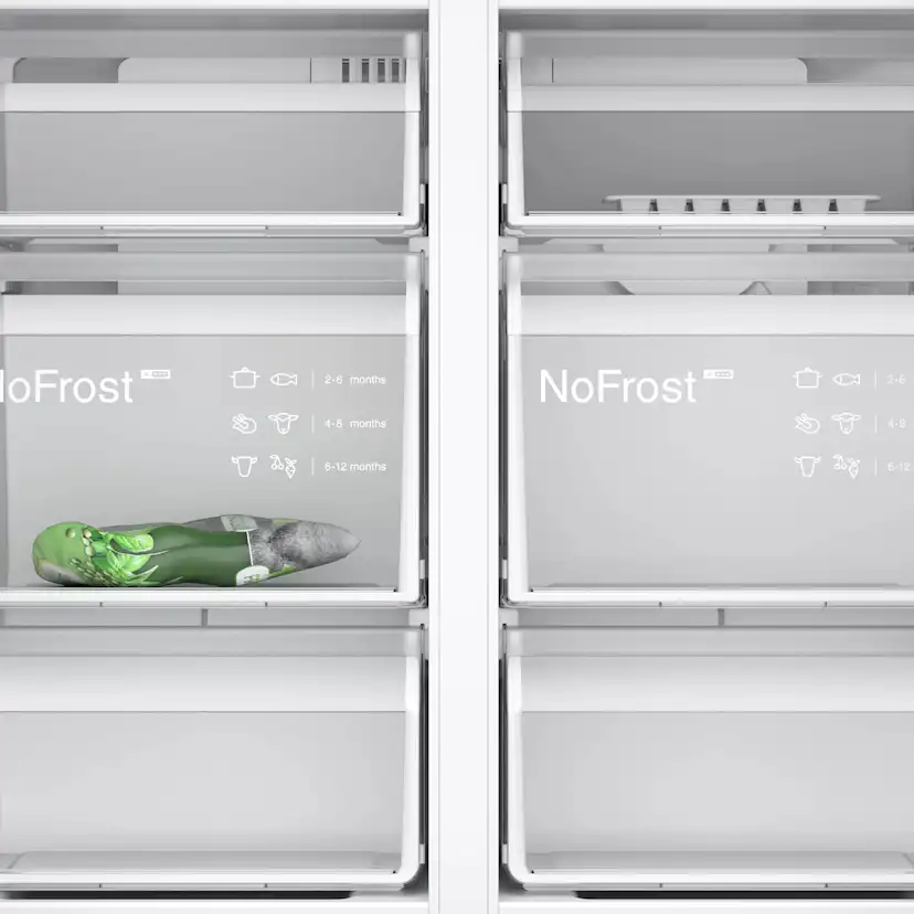 Kyl/Frys Siemens Side by Side iQ300 French Door KF96NVPEA Rostfri