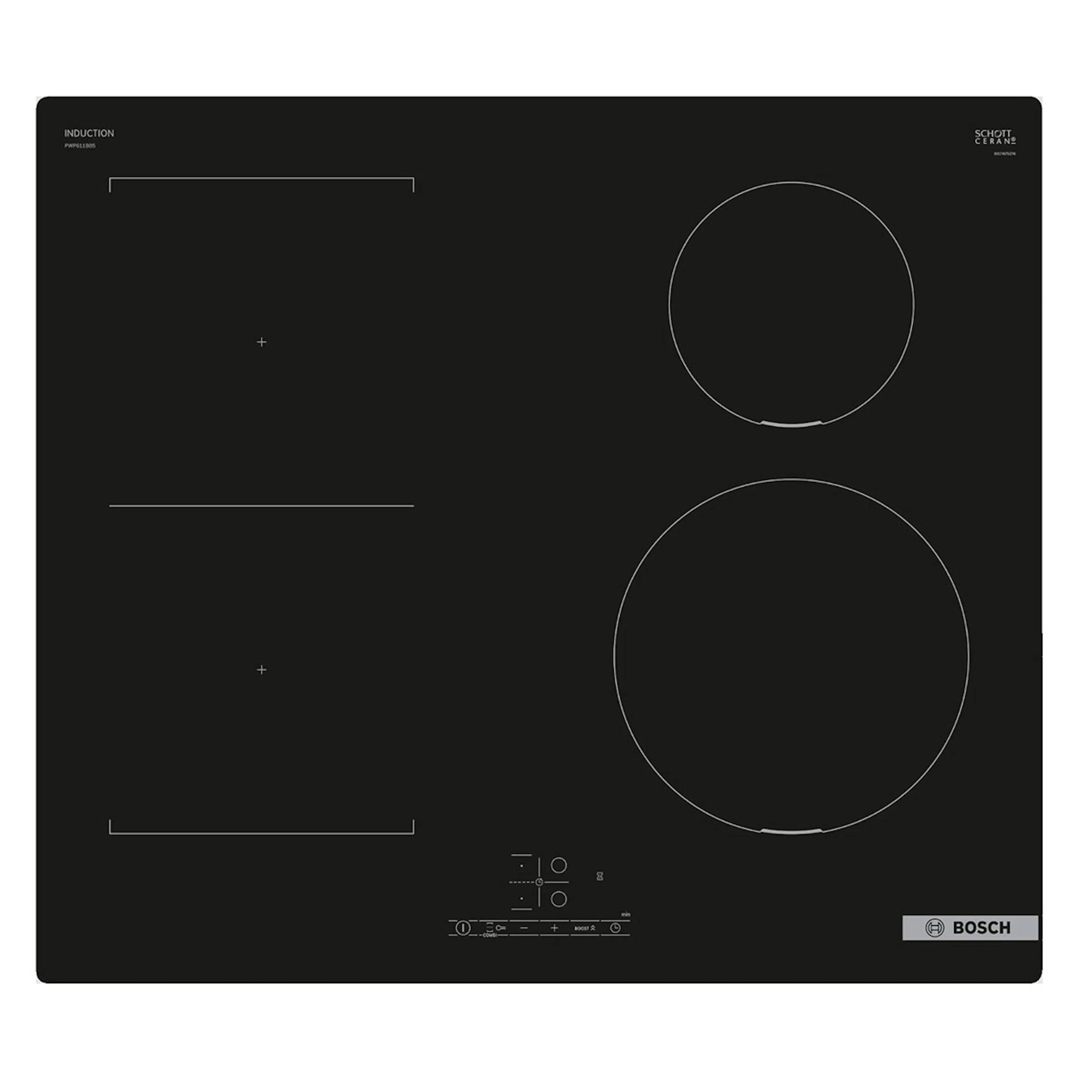 Induktionshäll Bosch Serie 4 PWP611BB5E