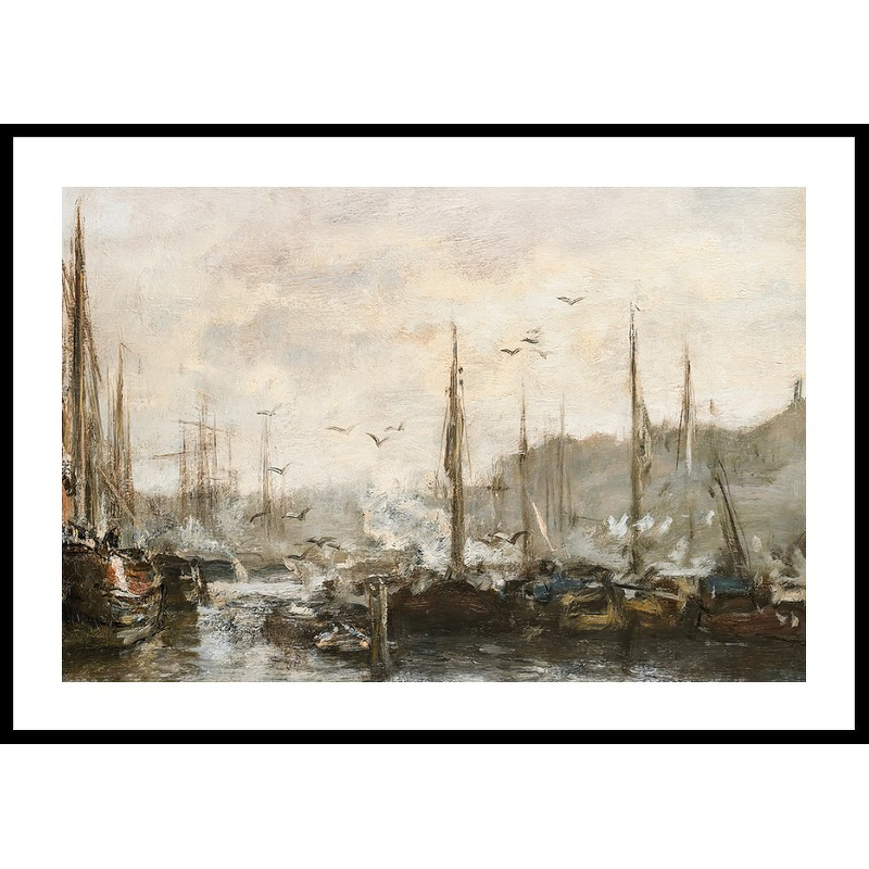 Poster Gallerix Harbour View By Jacob Maris