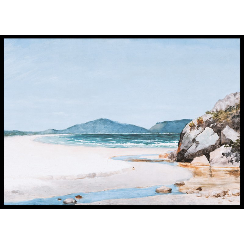 Poster Gallerix Seascape Guarujá By José Ferraz de Almeida Júnior