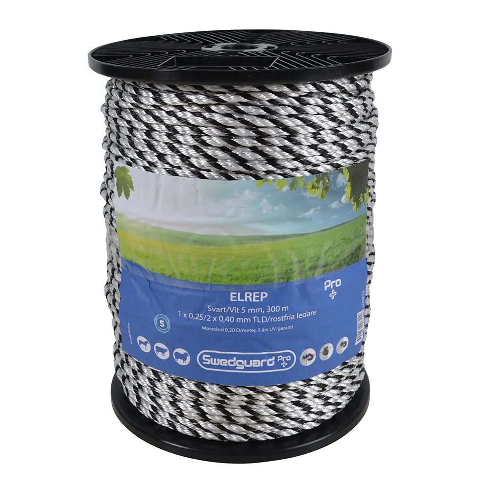 Elrep Swedguard Pro+ 5 mm Svart/Vit Spole