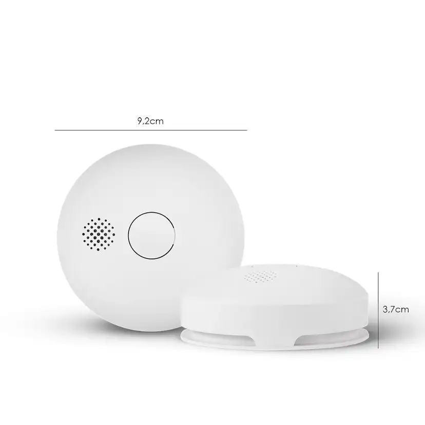 Brandvarnare Housegard Luma Trådlös 10-årsbatteri 2-pack Seriekopplingsbar