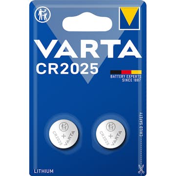 Batteri VARTA Litium CR2025 2-Pack