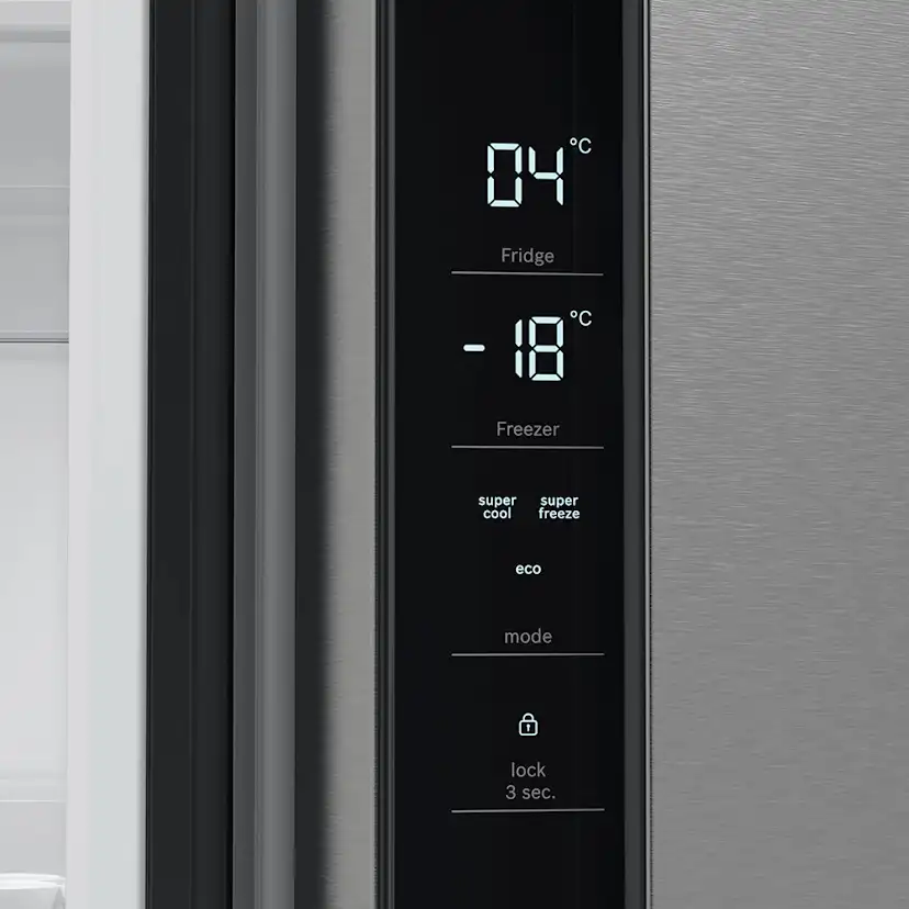 Kyl & Frys Bosch Side by Side Serie 4 KFN96VPEA French Door Silver