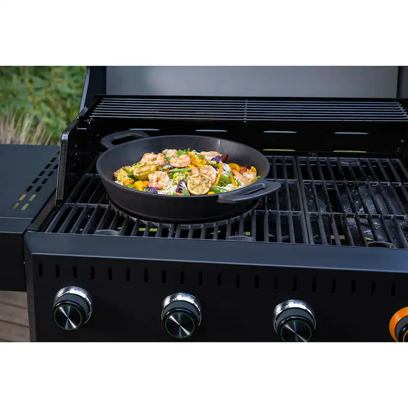 Wokpanna Mustang i Gjutjärn Multigrill