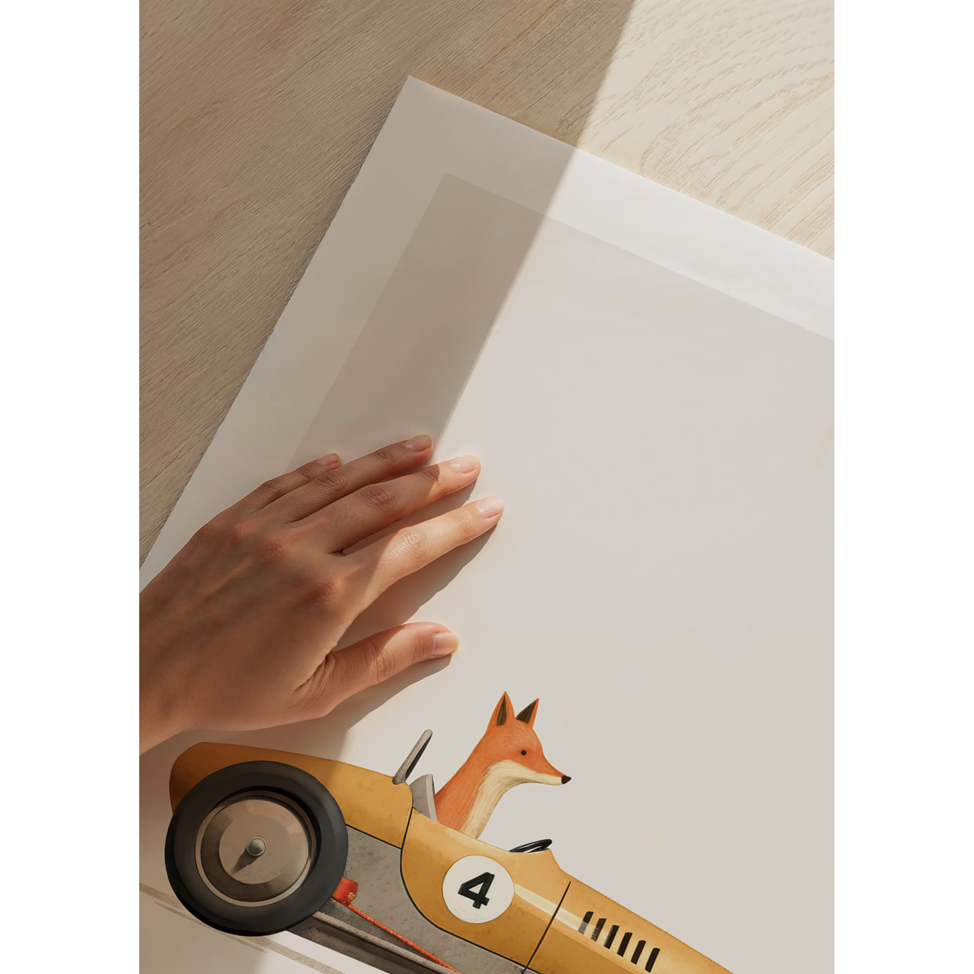 Poster Gallerix Fox In Toy Car