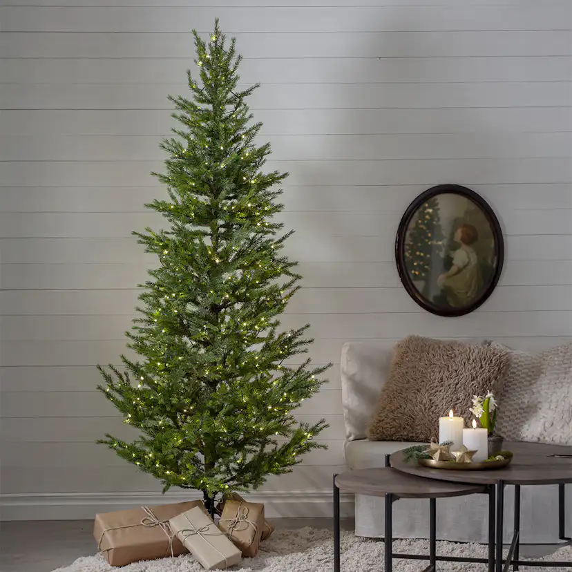 Plastgran Star Trading Malung med LED-belysning 200 cm