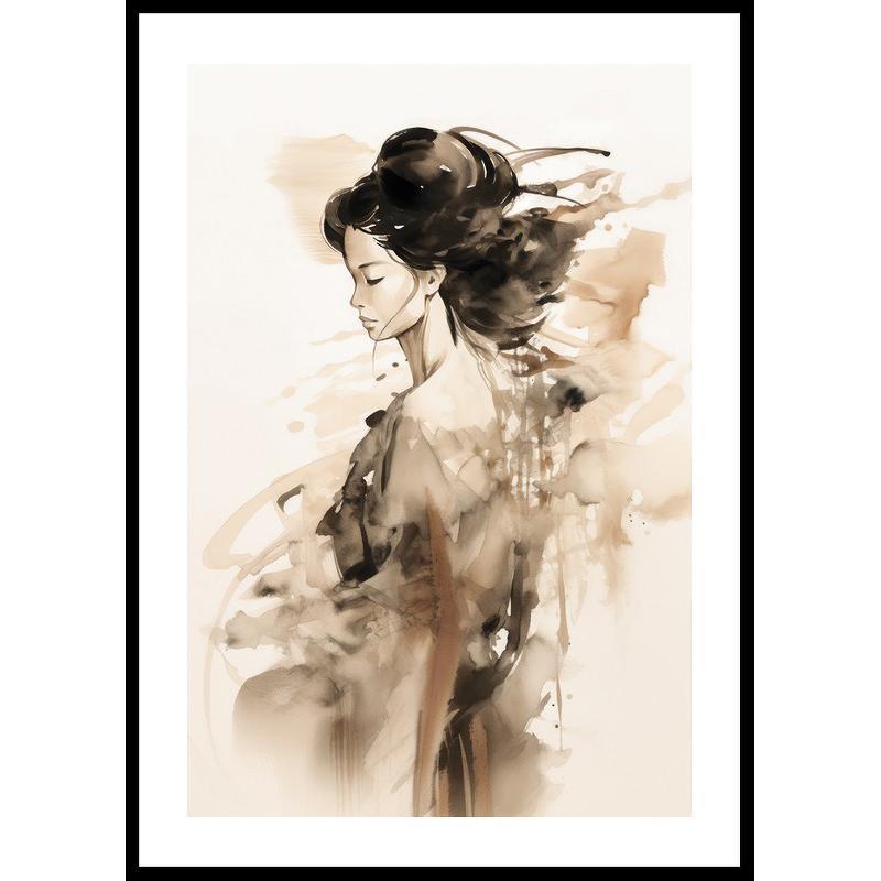 Poster Gallerix Silhouette Of A Woman No1