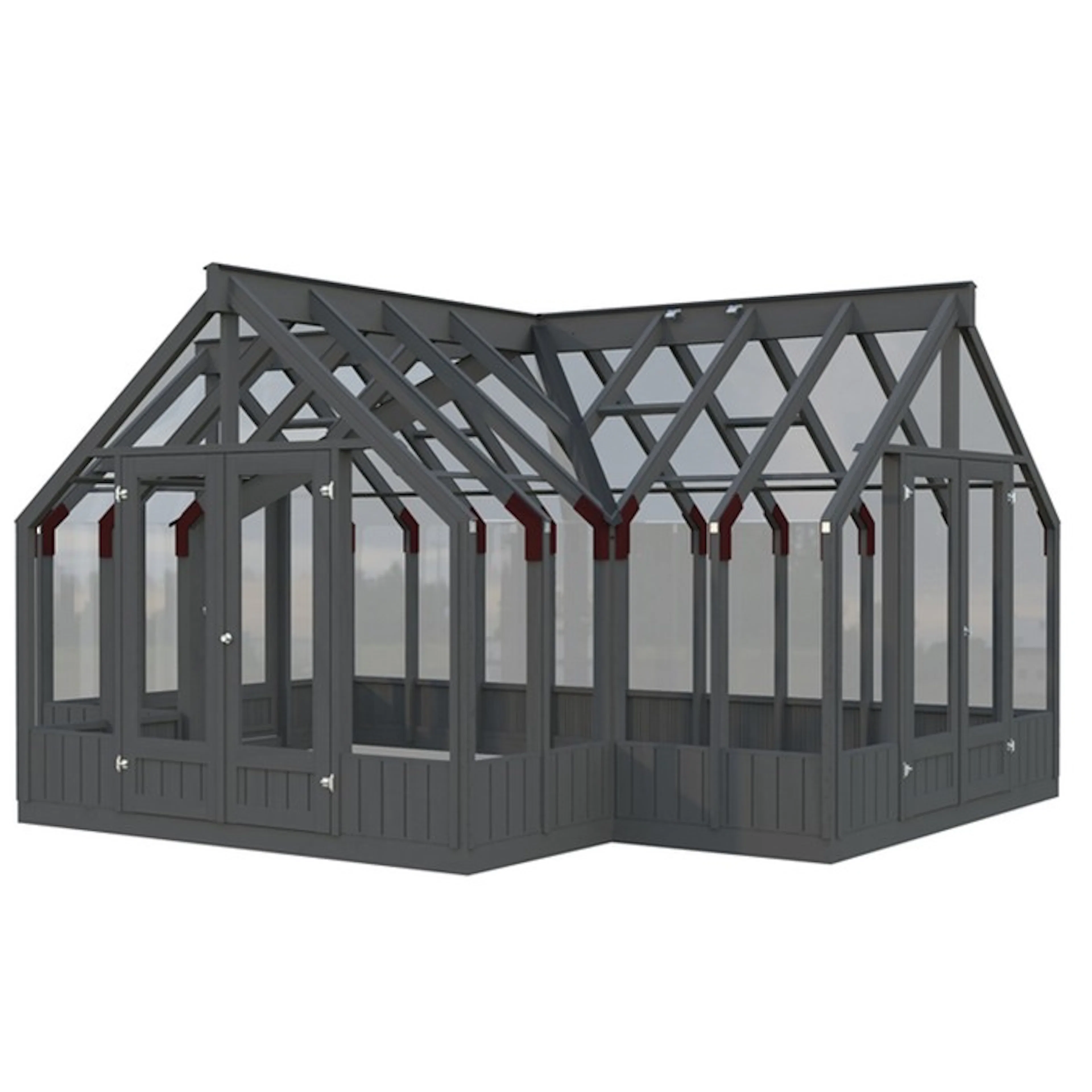 Växthus Palmako Emilia 19,9 m² (inv. 19,1 m²)