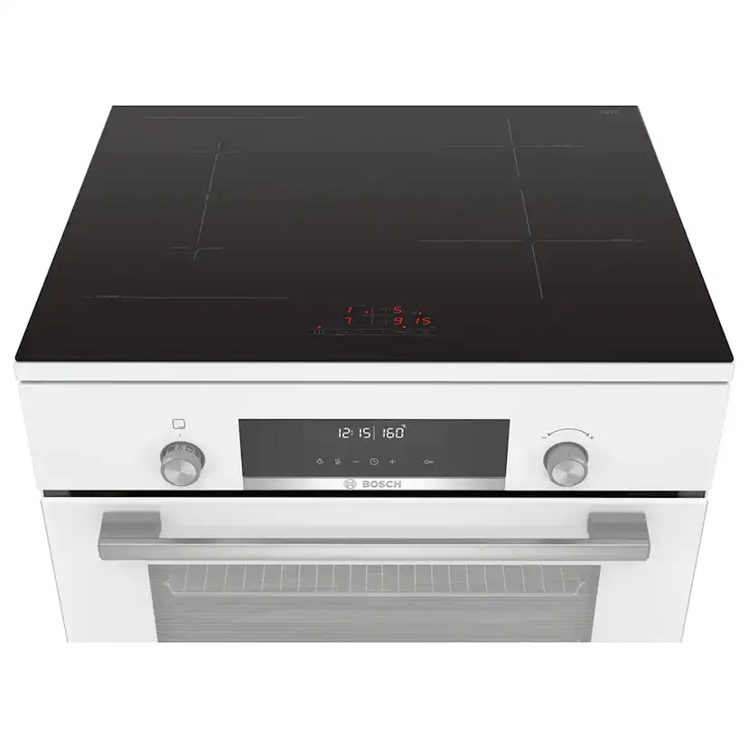 Induktionsspis Bosch Serie 6 HLS79W321U Vit med AutoPilot och Pyrolys