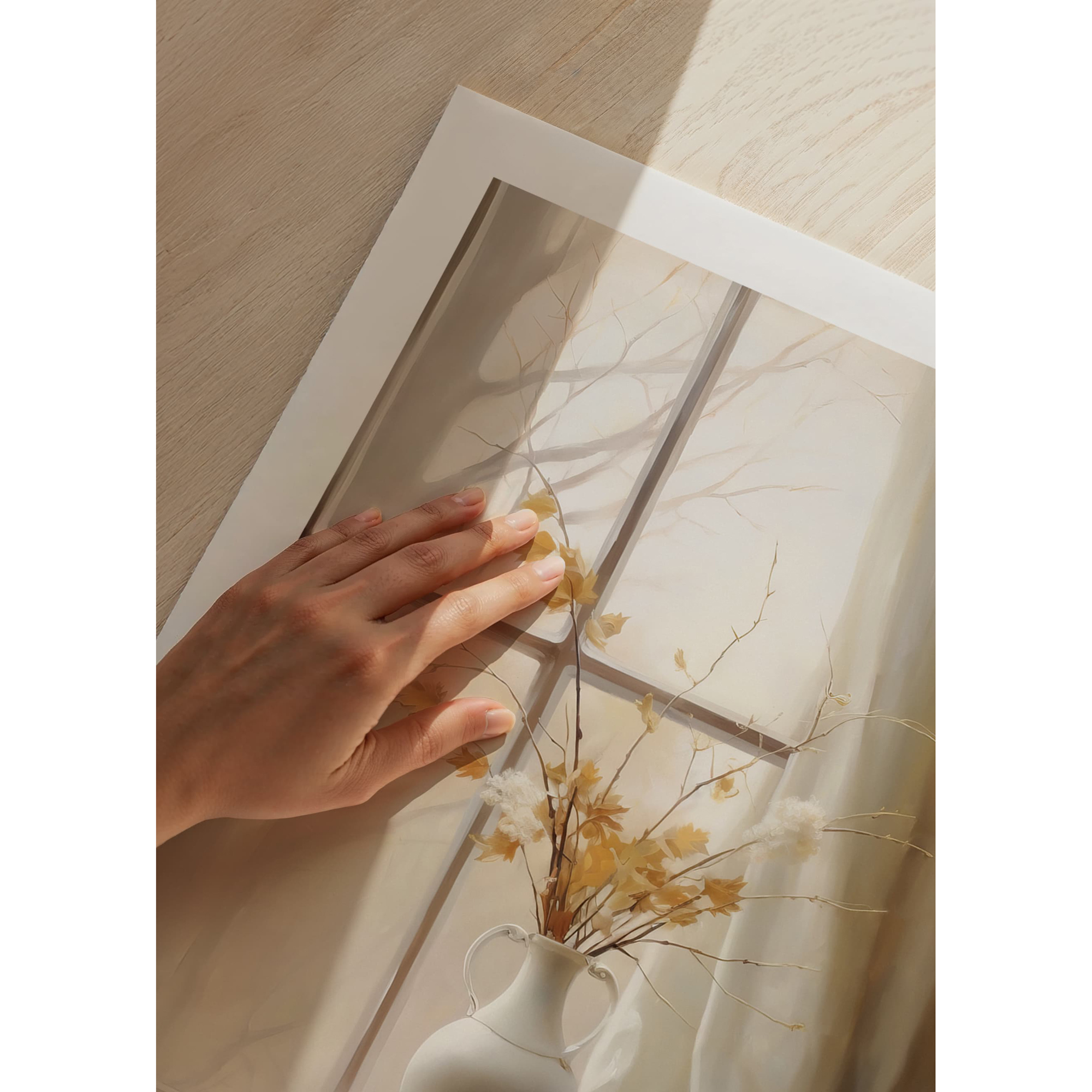 Poster Gallerix Vase And Flowers In A Window