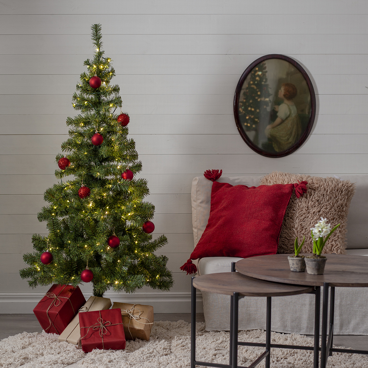 Plastgran Star Trading Ottawa med LED-belysning 150 cm