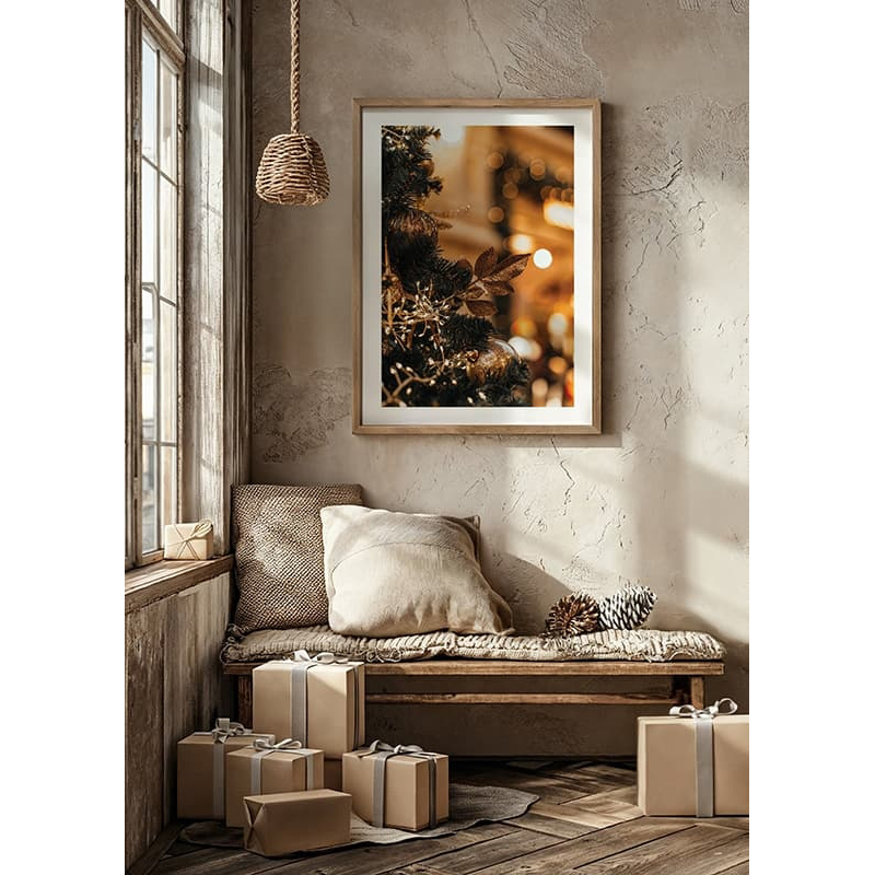 Poster Gallerix Christmas Gold Decorations