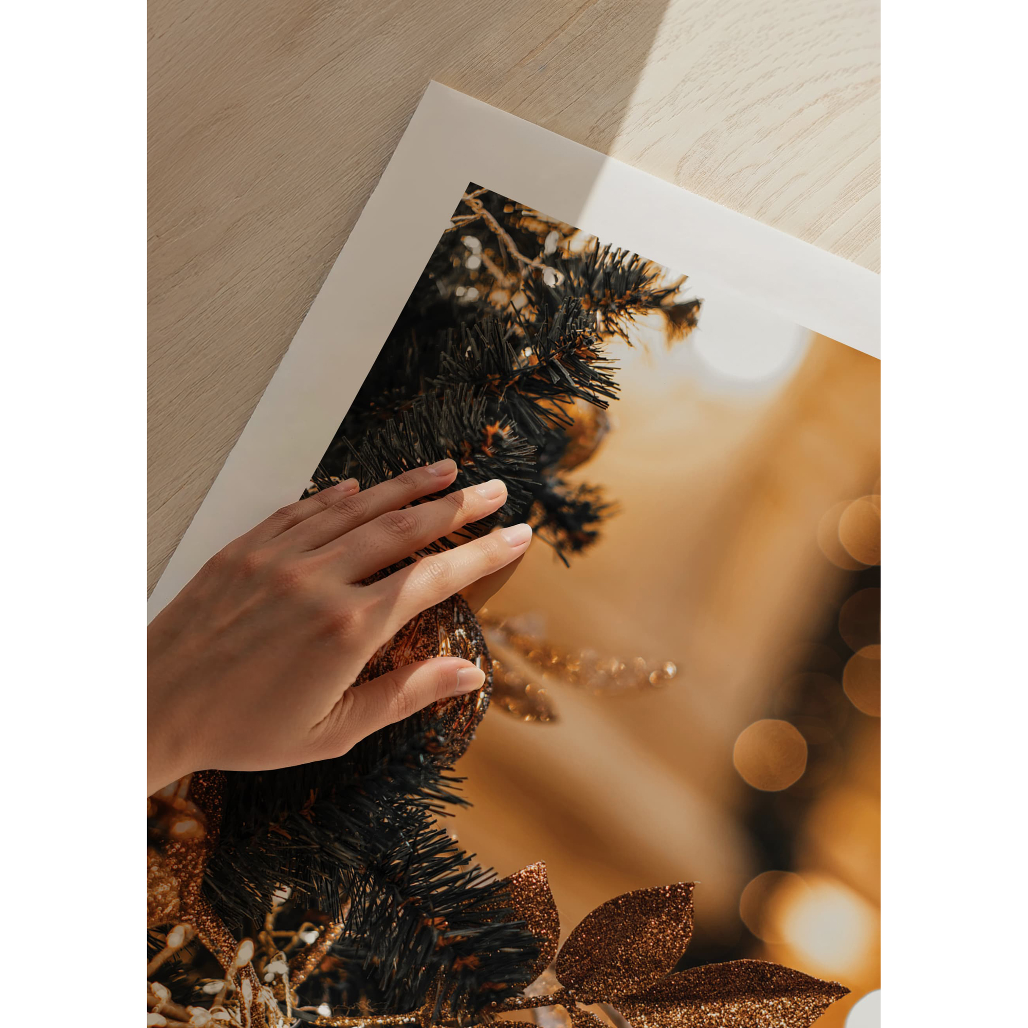 Poster Gallerix Christmas Gold Decorations