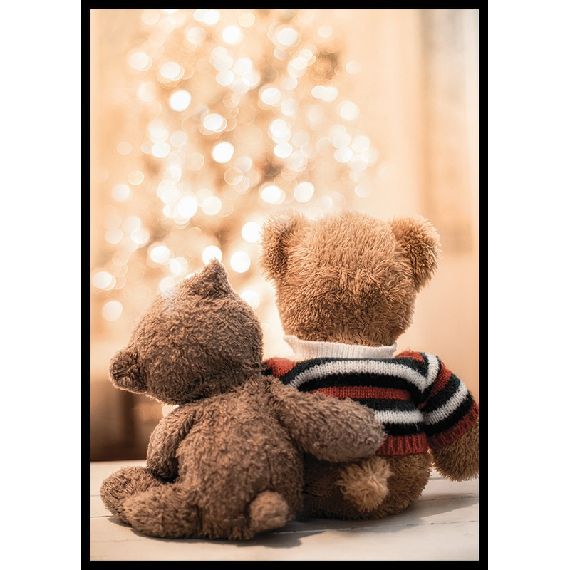 Poster Gallerix Teddy Bears By Christmas