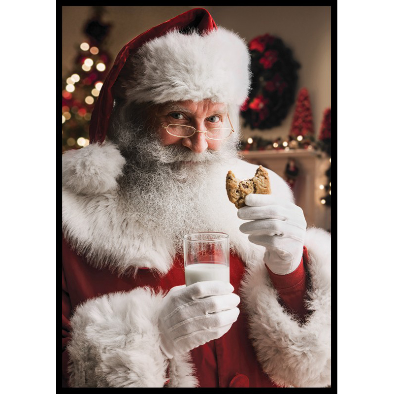 Poster Gallerix Santa Cookie And Milk