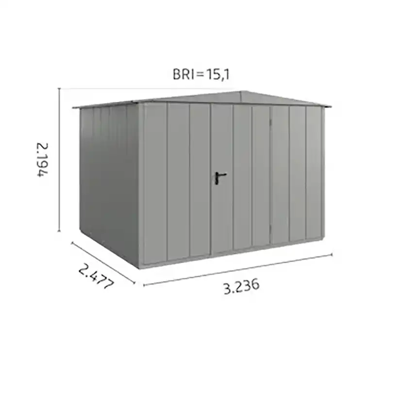 Redskapsbod Hörmann Sadeltak Modern 3236x2477