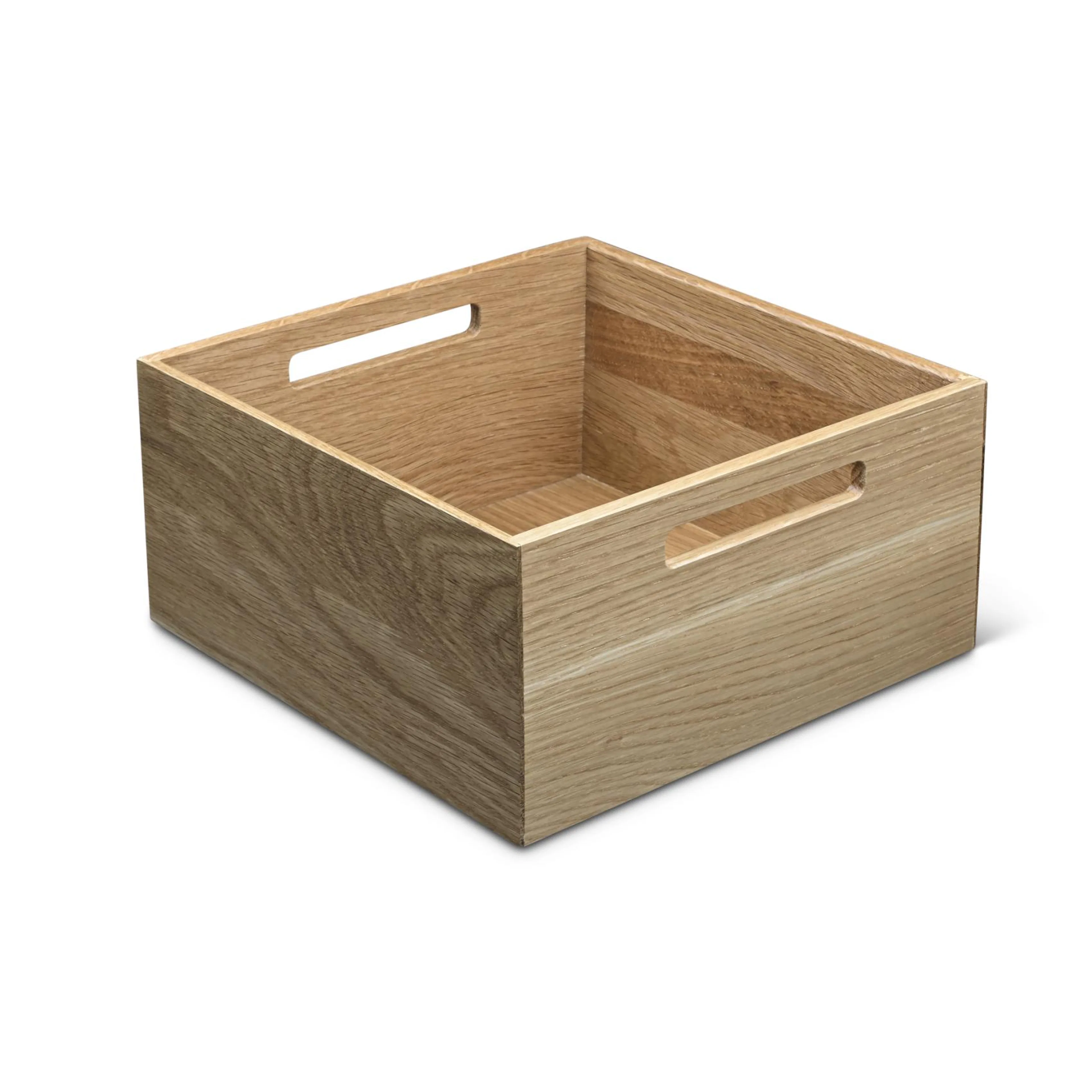 Trälåda Theofils Fineline Mosaiq med Handtagshål Ek 236X236X120 Mm