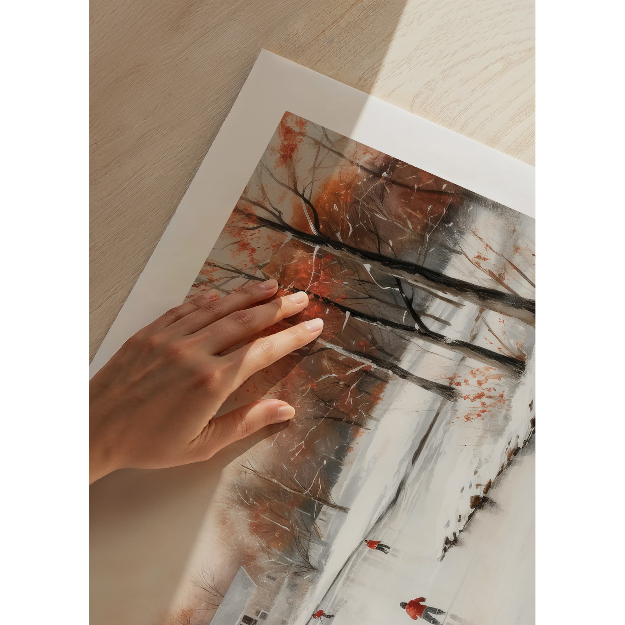 Poster Gallerix Ice Skates In Winter