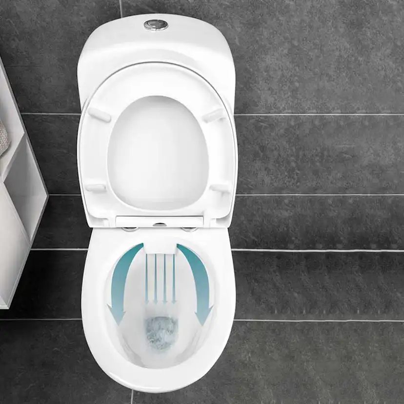 Toalettstol Noro Well No-Rim Inklusive Lock