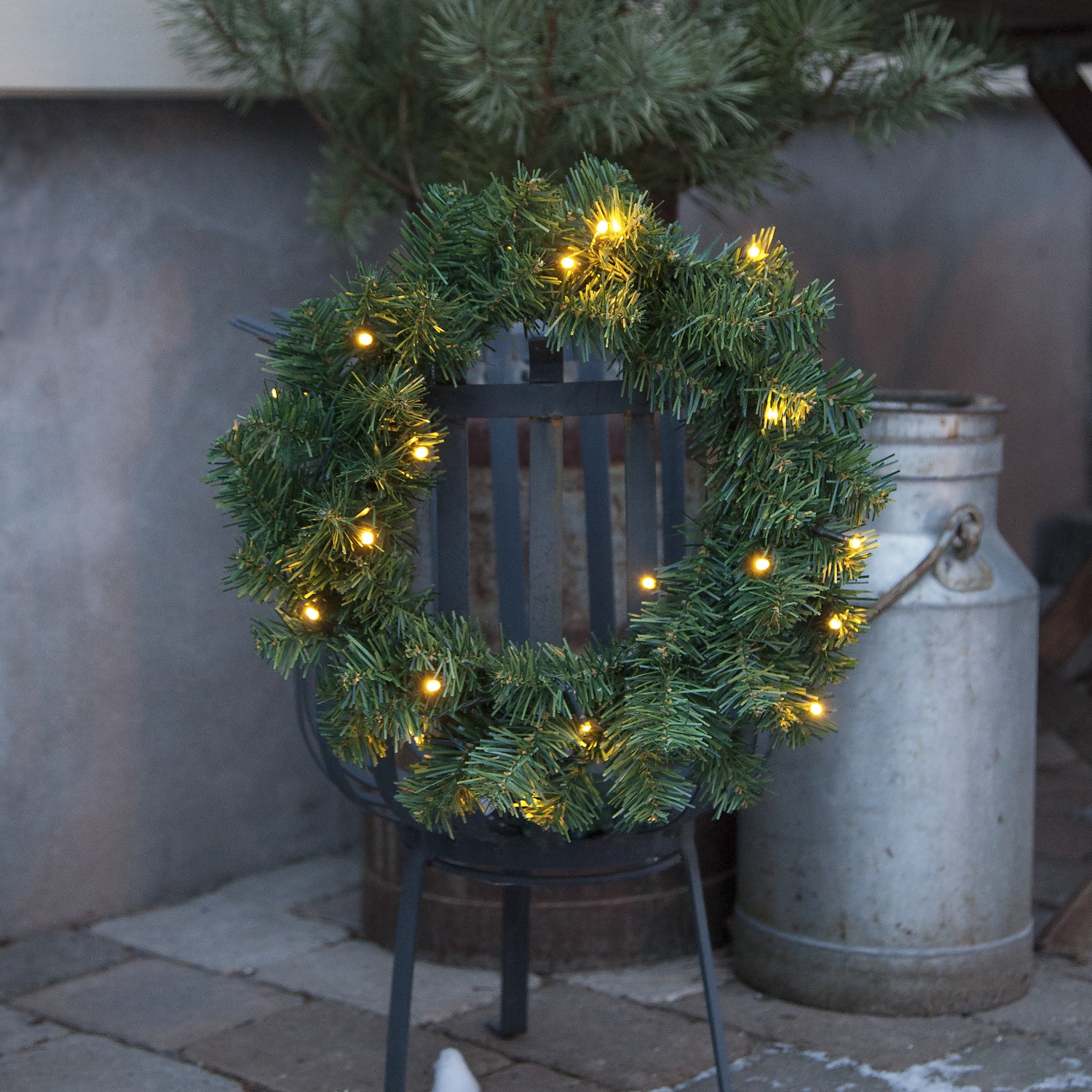 Krans Star Trading Alaska Batteridriven LED-Ljuskrans