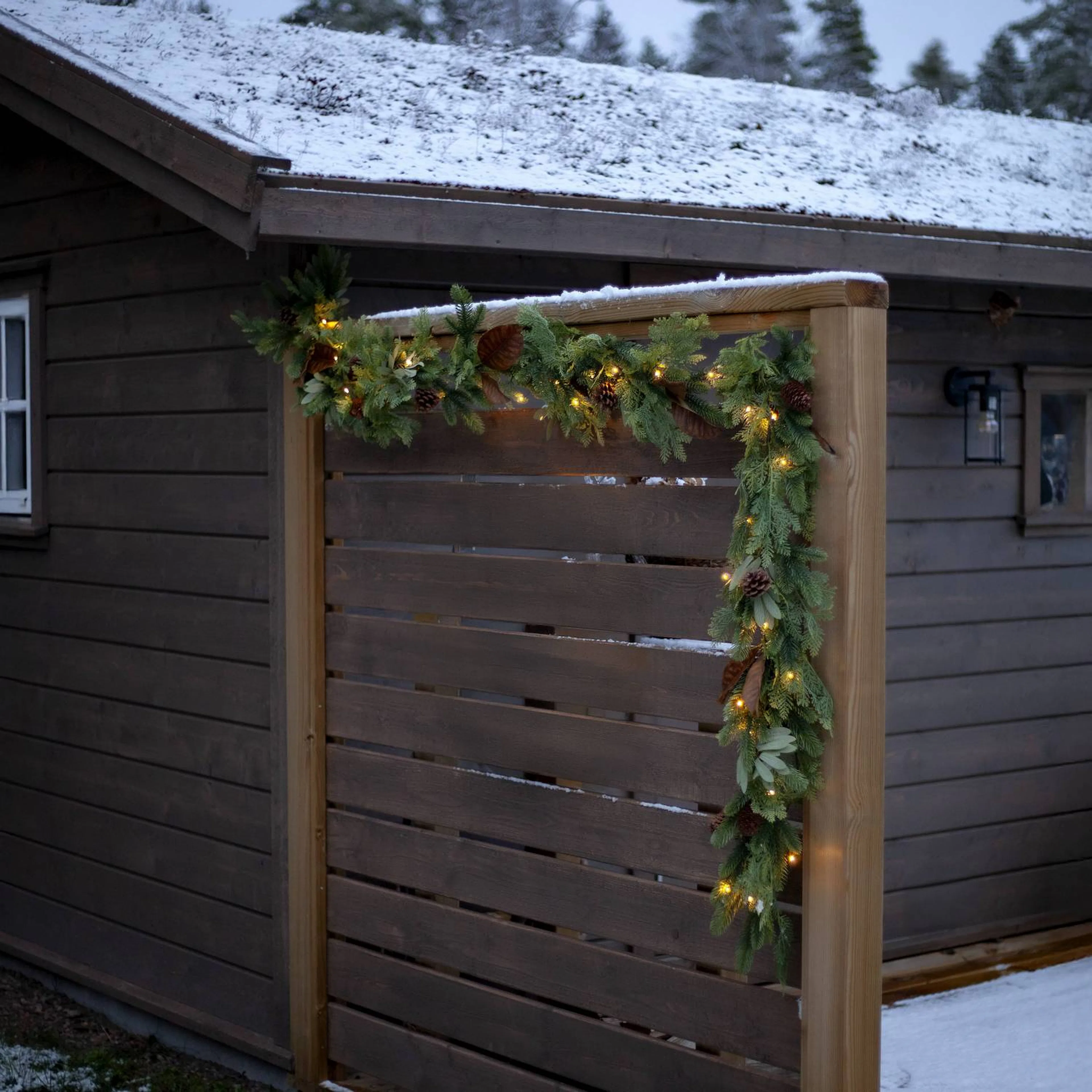 Girland Star Trading Mixi Julpynt Grangirlang 280 cm med LED