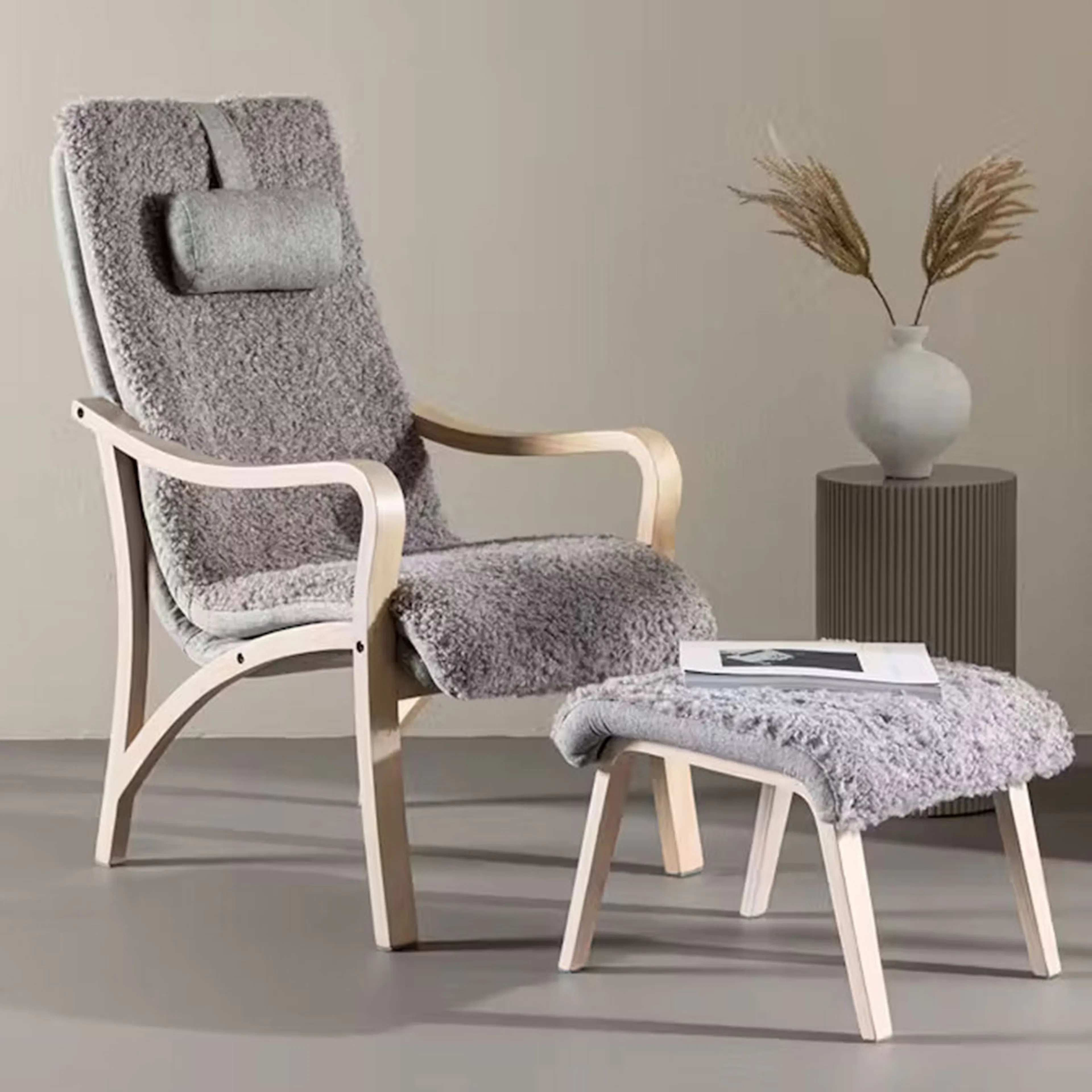 Loungefåtölj Venture Home Fårö med Fotpall