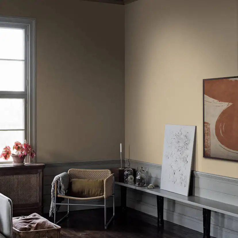 Tapet Boråstapeter Canvas Yellow 6126