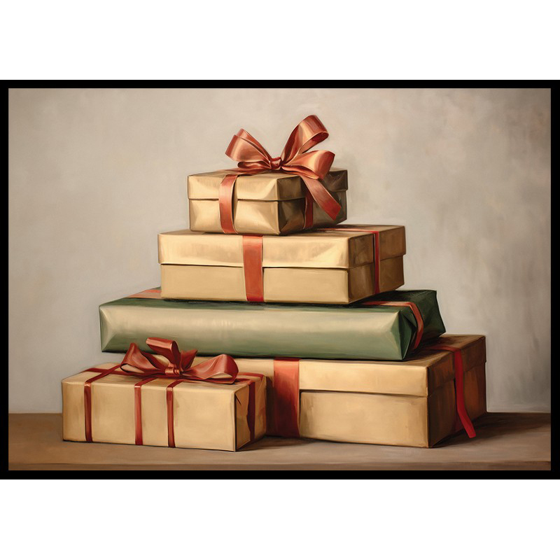Poster Gallerix Pile Of Christmas Gifts No1