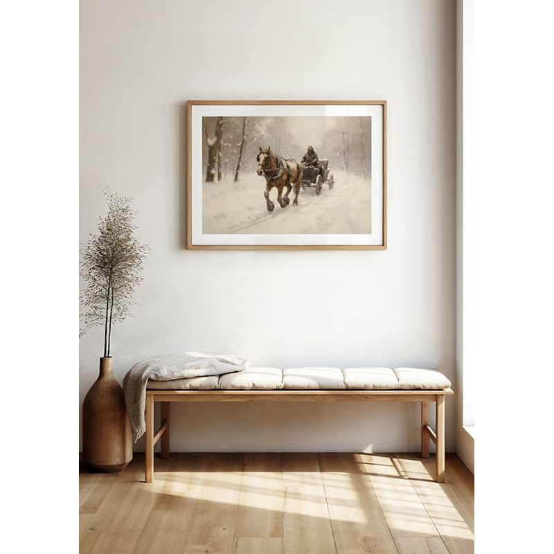 Poster Gallerix Horse And Sleigh