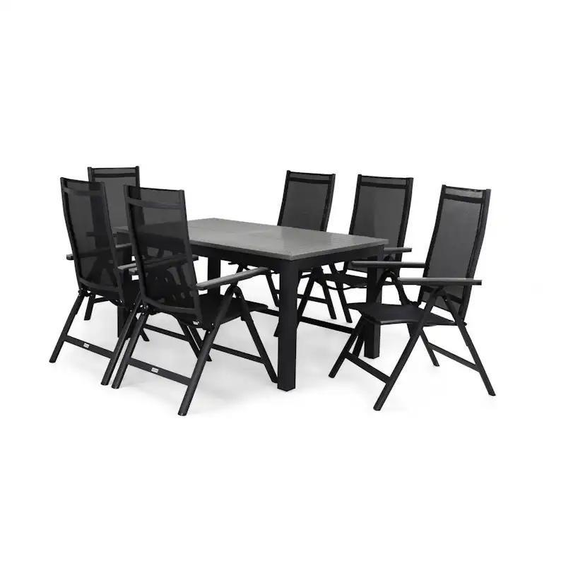 Matgrupp Comfort Garden Monaco Matgrupp Utomhus 152-210 med 6 Positionsstol
