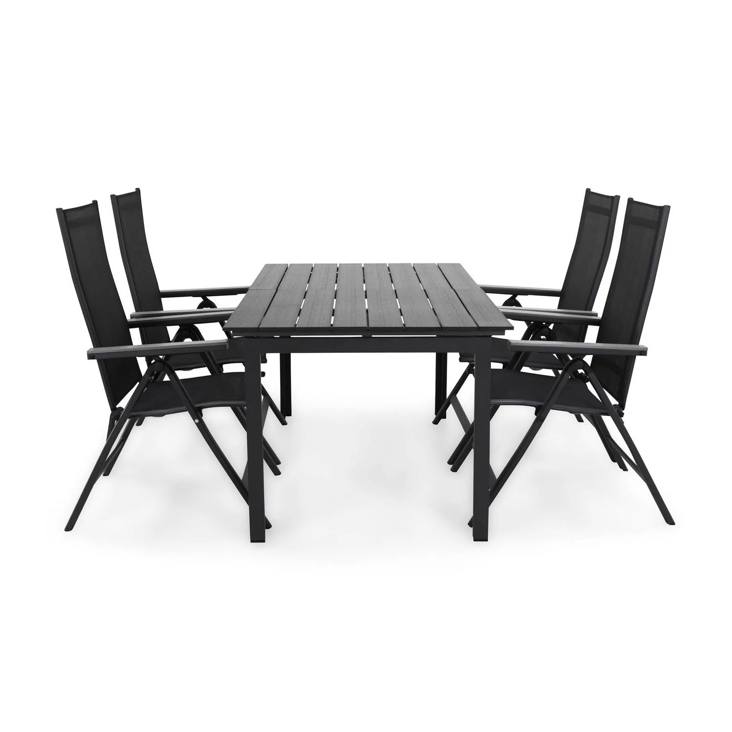 Matgrupp Comfort Garden Portland Matgrupp Utomhus 152-210x90 med 4 Monaco Light Positionsstol