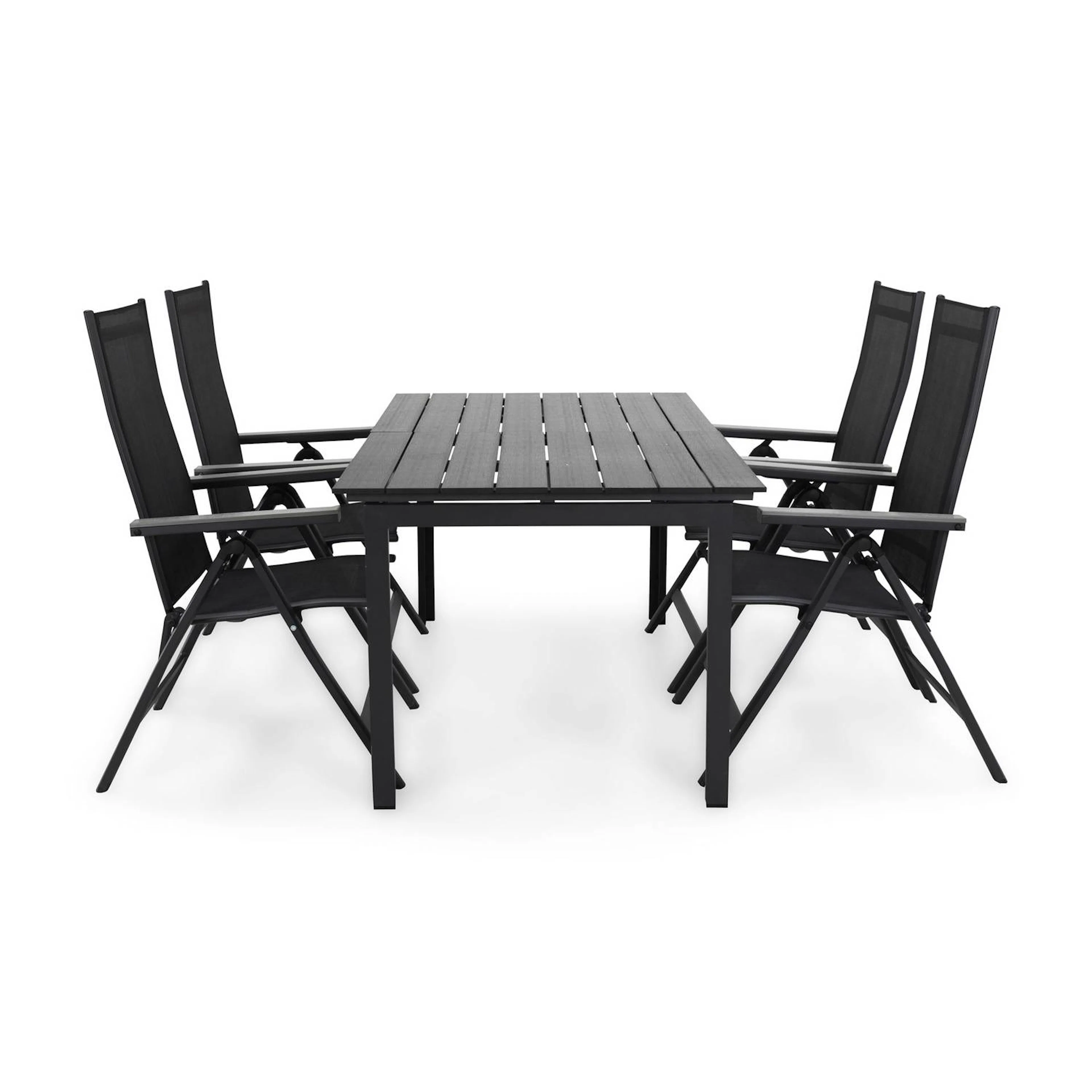 Matgrupp Comfort Garden Portland Matgrupp Utomhus 152-210x90 med 4 Monaco Light Positionsstol