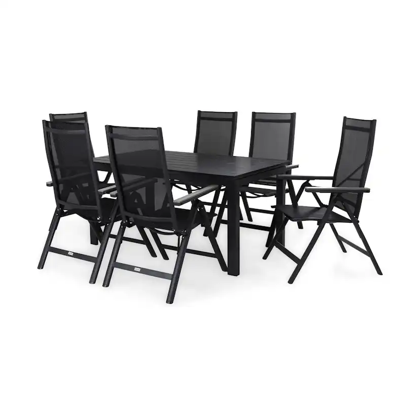 Matgrupp Comfort Garden Portland Matgrupp Utomhus 152-210x90 med 6 Monaco Light Positionsstol