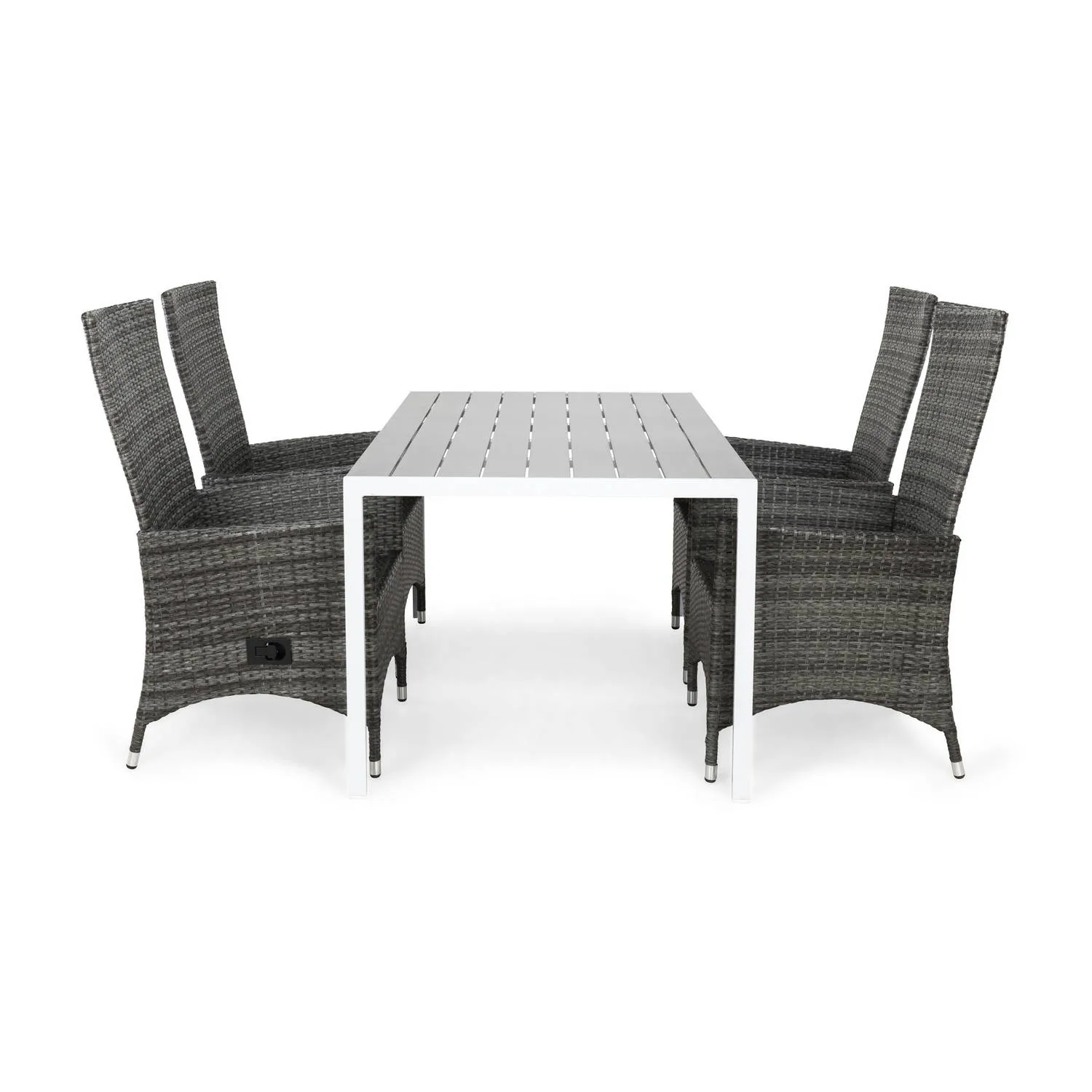 Matgrupp Comfort Garden Tunis Matgrupp Utomhus 150 med 4 Jenny Ställbar Fåtölj